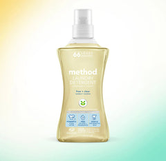 laundry detergent - free + clear, 53.5 fl oz