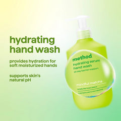 hydrating serum hand wash - mindful matcha, 10 oz