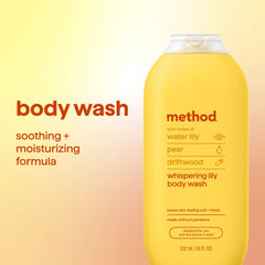 body wash - whispering lily, 18 fl oz