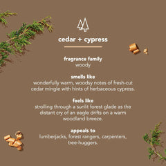 bar soap - cedar + cypress