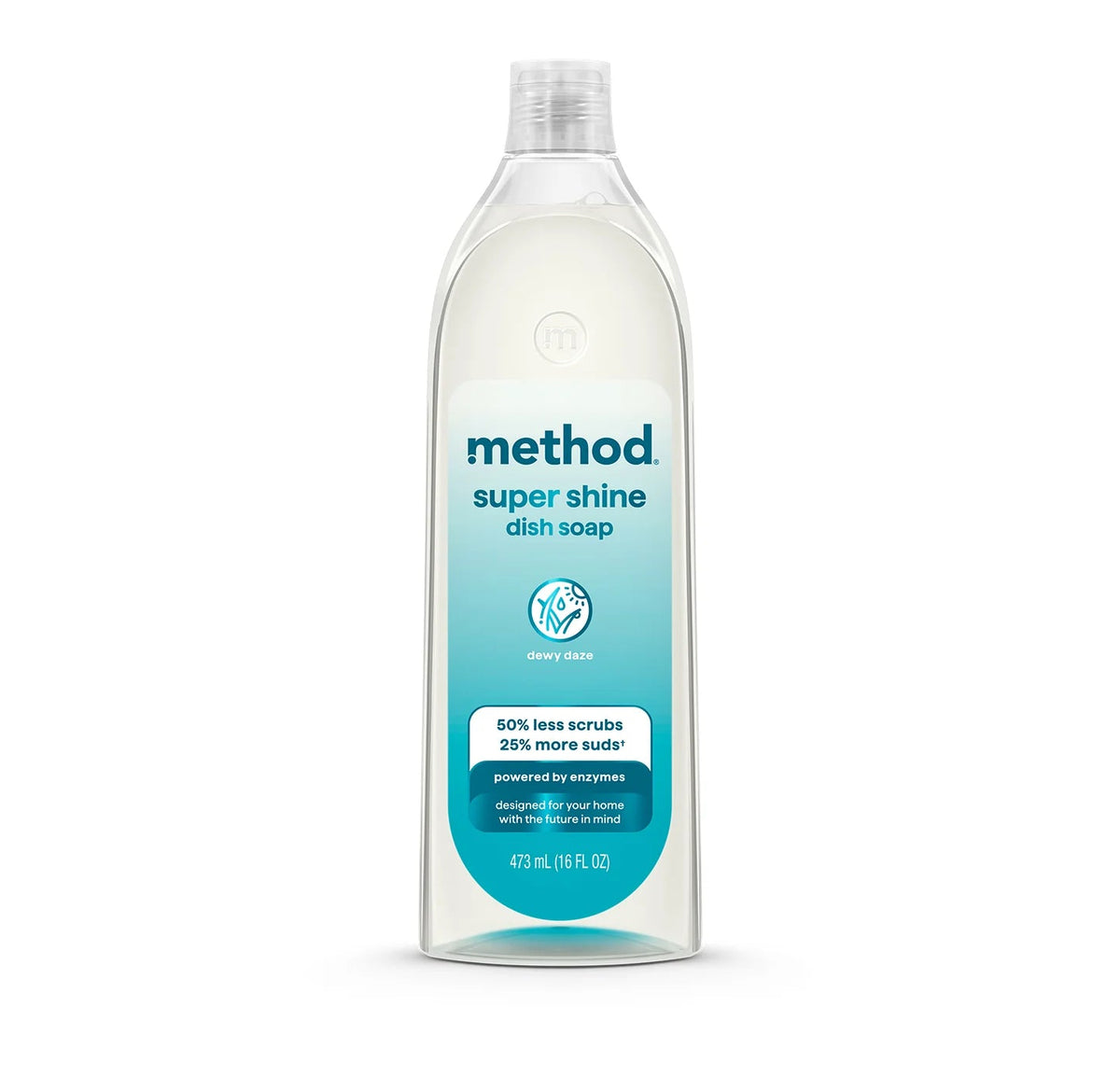 super shine liquid dish soap - dewy daze, 16 fl oz