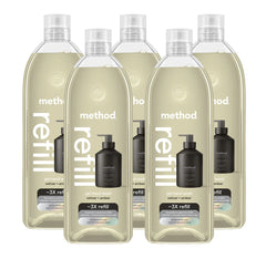 vetiver + amber gel hand wash refill 5-count bundle, 170 fl oz